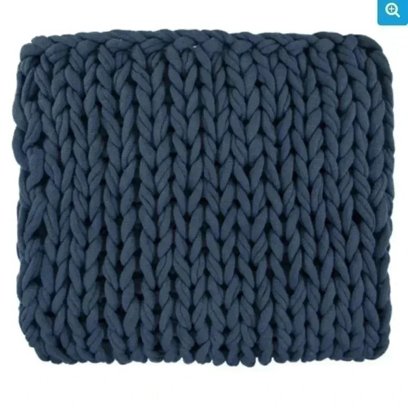 Bedford Collections Delray Throw Blanket in Denim - Picture 1 of 6